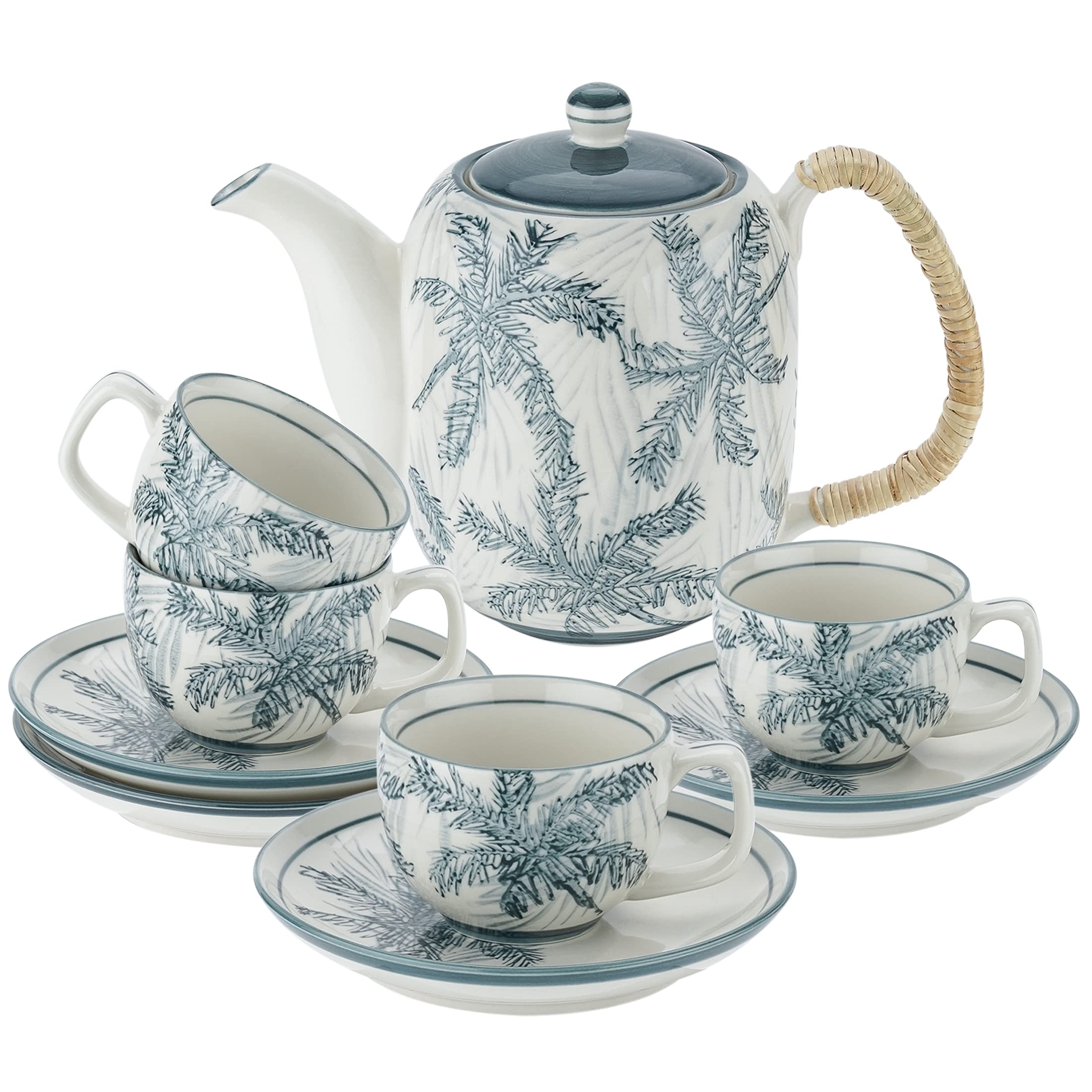 TERESA'S TEASET Ceramic Tea Sets for adults with Teapot 32